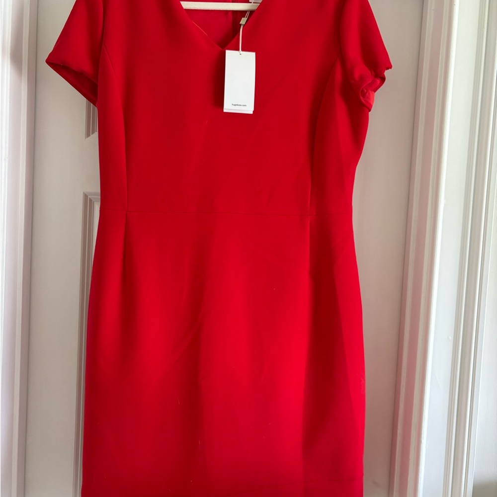 Vibrant Nordstroms Hugo Bros Red Sheath Dress